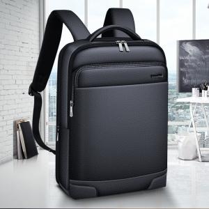 Men's High-end Business Backpack Genuine Leather Simple Business Large Capacity Fashion Travel Men's Backpack Laptop Bag For Men