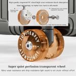 MUXING Wide Trolley Luggage Front Opening Multi-Functional Women 20-Inch Small Lightweight Boarding Box 24-Inch Men's Suitcase