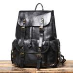 2026 Genuine Leather Men's Backpack Cowhide, Double-shoulder Bag, Large Capacity Computer Backpack, Business Travel