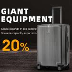 sushimu Suitcase Wide Handle Travel Suitcase Men 20 24 26 Carry-On Luggage Women PC  Trolley Case Can expand capacity