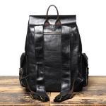 2026 Genuine Leather Men's Backpack Cowhide, Double-shoulder Bag, Large Capacity Computer Backpack, Business Travel