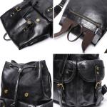 2026 Genuine Leather Men's Backpack Cowhide, Double-shoulder Bag, Large Capacity Computer Backpack, Business Travel