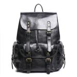 2026 Genuine Leather Men's Backpack Cowhide, Double-shoulder Bag, Large Capacity Computer Backpack, Business Travel