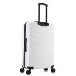 InUSA TREND Luggage with Spinner Wheels | Durable Lightweight Hardside Suitcase, Travel bag with Handle and Trolley, 28-Inch Large Checked luggage | White