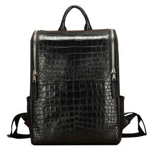 lukanikexima New in 2026 backpack casual fashion large capacity travel backpack men male crocodile bag