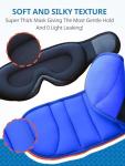 SARISUN Travel Pillows for Airplanes, 2 Pack Airplane Pillows for Long Flight with Sleep Eye Mask, Plane Head Strap for Road Trip, 360° Support for Sleeping, Stop Bobblehead Travel Essentials, Black