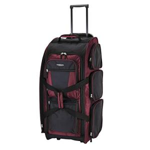 Travelers Club 30" Xpedition Rolling Duffel Bag, Crimson Red