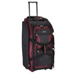 Travelers Club 30" Xpedition Rolling Duffel Bag, Crimson Red
