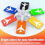 2 Pack Silicone Luggage Tag with Name ID Card Perfect to Quickly Spot Luggage Suitcase, TSA Approved, Luggage Identifiers for Suitcases and Bags, Privacy Protection Travel Suitcase Tags