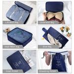 Ebbniur Packing Cubes, 8 Pcs Travel Packing Organizers for Suitcases, Large Capacity Travel Luggage Organizers Set includes 8 Storage Bags, Travel Essentials for Women or Men (Navy Blue)