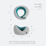 Ostrichpillow Go Neck Pillow, Travel Pillows for Airplanes, Premium Memory Foam Travel Pillow, 360º Ergonomic Design, Asymmetrical Sides, Travel Bag Included, Washable Modal Cover