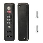 Ech.Apr Travel Locks TSA Approved, 2 Pack Built-in Combination Luggage Replacement Locks, 3-Digit Code TSA Suitcase Lock for Backpack, Baggage, Travel Bags Black - JS-507B