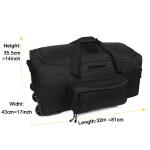 124L Large Capacity Tactical Duffel Bag Rolling Luggage for Heavy-Duty Camping Hiking Luggage Travel Suitcase