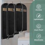 BALEINE 1PK Heavy Duty Garment Bag with Shoe Storage Travel Bag for Dresses, Suit, Coats Travel Essential (54", Black)