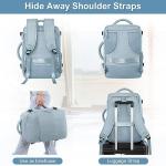 Sinaliy Travel laptop Backpack for Women, Personal Item Size Flight Approved, 16 Inch Laptop Bag with Multi-Pockets, College Computer Bag, Waterproof Carry On Backpack Casual Daypack Backpack