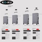 KO-KU Ultra Light Aluminium Frame Wide Trolley Luggage Female Large Capacity Suitcase Mute Universal Wheel Password Box