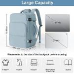 Sinaliy Travel laptop Backpack for Women, Personal Item Size Flight Approved, 16 Inch Laptop Bag with Multi-Pockets, College Computer Bag, Waterproof Carry On Backpack Casual Daypack Backpack