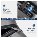 Coolife Luggage Expandable(only 28") Suitcase PC+ABS Spinner Built-In TSA lock 20in 24in 28in Carry on