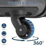 Coolife Luggage Expandable(only 28") Suitcase PC+ABS Spinner Built-In TSA lock 20in 24in 28in Carry on