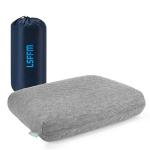 LSFFM Travel & Camping Memory Foam Pillow, Travel Essentials, Hammock Pillows with Double-Layered Pillow Cover, Easy to Clean, Compact Travel Pillows for Sleeping (Grey)