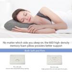 LSFFM Travel & Camping Memory Foam Pillow, Travel Essentials, Hammock Pillows with Double-Layered Pillow Cover, Easy to Clean, Compact Travel Pillows for Sleeping (Grey)