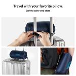 LSFFM Travel & Camping Memory Foam Pillow, Travel Essentials, Hammock Pillows with Double-Layered Pillow Cover, Easy to Clean, Compact Travel Pillows for Sleeping (Grey)