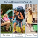 Small Cooling Shredded Memory Foam Pillow for Travel & Camping, Compressible Adjustable Gel Bed Pillow Washable Cover, Medium Firm Neck Lumbar Support, Ideal Sleeping,Car,Airplane,Toddler,Backpacking