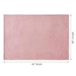 EverSnug Travel Blanket and Pillow - Ultra-Soft, Compact & Lightweight, 65x40 Inches, with Carry Case, Luggage Sleeve & Backpack Clip for Airplane Comfort (Light Pink)