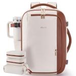 LOVEVOOK 40L Travel Backpack for Women,Carry on Luggage Backpack Flight Approved with 3 Packing Cubes,Waterproof Personal Item Travel Bag fits 17 Inch Laptop,Overnight Weekender Business Daypack