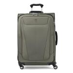 Travelpro Maxlite 5 Softside Expandable Checked Luggage with 4 Spinner Wheels, Lightweight Suitcase, Men and Women, Slate Green, Checked Medium 25-Inch