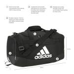 adidas Unisex Adult Defender IV Large Duffel, Sports Duffle Men and Women, Durable Gym Bags, Black/White, Medium (66L)
