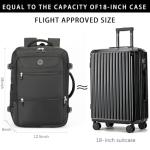 Sowaovut Travel Laptop Backpack, Extra Large High School College Backpacks, Flight Approved Daypack Business Bag Fit 17.3 inch Laptop for Men Women (Black)