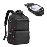 CROSSGEAR Travel Carry On Backpack for Men, 40L Expandable Large Laptop Backpack, Fit 17.3 Inch Computer, TSA-Friendly Luggage Airline Approved, Water Resistant, Business Commute Work Daypack, Black