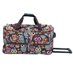 Rockland Rolling Duffel Bag, OWL, 22"