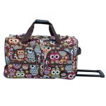 Rockland Rolling Duffel Bag, OWL, 22"