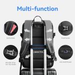 MARK RYDEN Travel Backpack for Men, 40L Airline Approved Carry on Backpack with USB Charging Port, 17.3 Inch Waterproof Business Laptop Backpack