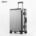 New Style All Aluminum 20"24"28" Inch Travel Suitcase Carry on Luxury Suitcase Metal Trolly Bag Universal Wheels
