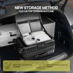 NINETYGO Top Opening Carry On Luggage 22x14x9 Airline Approved, Expandable & Lightweight, Scratch Resistant PC Hardside with Deep Cabin Design, TSA Lock & 360° Spinner Wheels(Dark Black, Alps)