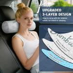 LVYSHOW Cervical Roll Pillow, 2 Pack Round Bolster Pillow with Removable Washable Cover for Neck, Back, Leg, and Knee Support, 5" x 17"