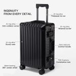 New Style All Aluminum 20"24"28" Inch Travel Suitcase Carry on Luxury Suitcase Metal Trolly Bag Universal Wheels