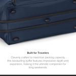 TUMI - Alpha Double Expansion Duffel - Business & Weekend Travel Duffel Bag - Designed for Durability & Functionality - Navy