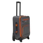 Rockland Pasadena Softside Spinner Wheel Luggage, Charcoal, Carry-On 20-Inch, F2281-CHARCOAL