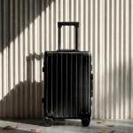 VATILIN 20 Inch All Aluminum Carry On Luggage 22x14x9 Airline Approved with Spinner Wheels,Hard Shell Zipperless Lightweight Small Suitcase with TSA Approved for Travel Business Women Men,Black