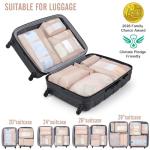 Veken 8 Set Packing Cubes for Travel, Gifts for Women Mom, Suitcase Organizer Bags for Luggage with Hanging Toiletry Bag and Shoe Bag, Vacation Essentials Travel Accessories for Cruise Ship