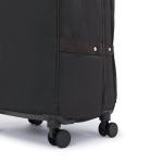 Kipling Spontaneous Softside Spinner Wheel Luggage, Integrated TSA Accepted Lock, Black Noir, Checked-Large,KI4193