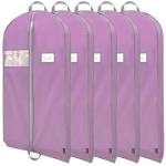BALEINE 5PK Heavy Duty Garment Bag with Shoe Storage Travel Bag for Dresses, Suit, Coats Travel Essential (43", Pink)