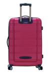 Rockland Melbourne Hardside Expandable Spinner Wheel Luggage, Magenta, Checked Large 28"