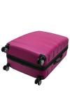 Rockland Melbourne Hardside Expandable Spinner Wheel Luggage, Magenta, Checked Large 28"