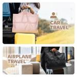 Lazebox 43" Travel Garment Bag with Accessories Zipper Pocket, Heavy Duty Suit Bag for Suits, Tuxedos, Dresses, Coats, Pink, 1 pack