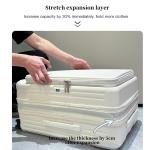 Expandable Hard-Side Trolley Luggage Set with Side Opening - Carry-On & Checked Suitcases, Anti-Shock & Password Lock